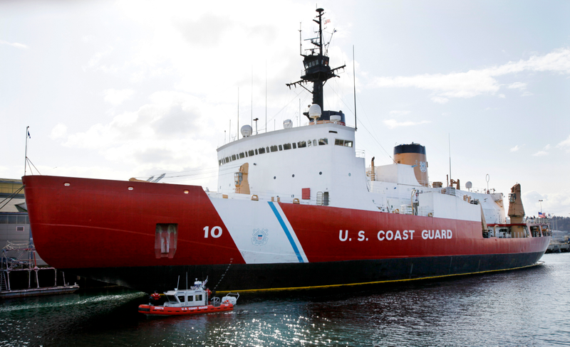 The USCGC Polar Star, the U.S. Coast Guard’s icebreaker. Photo credit AP